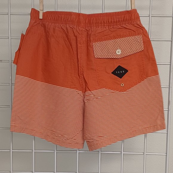 Critical Slide Society Men's Beach Shorts-Transit Board Short - Tomato - Picture 2 of 4